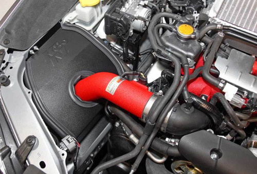 K&N 69-8007TWR Typhoon Cold Air Intake System for 2015-2017 Subaru WRX STI - Wrinkle Red Tube, 34.32 HP Gain