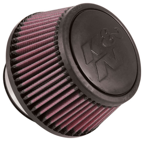 K&N RU-5288 Red Short Round Tapered Universal Clamp-On Air Filter