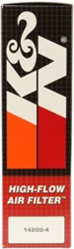 K&N E-3505 Oval Replacement Air Filter - Red Cotton Gauze, Washable, Lifetime Warranty