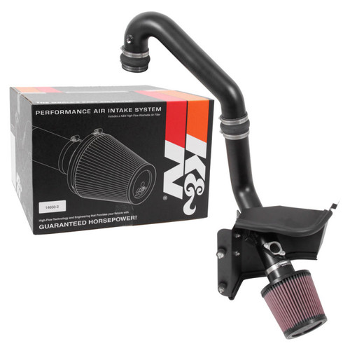 K&N 69-8010TTK Typhoon Cold Air Intake System for 2017-2025 Subaru Crosstrek / Impreza - Black Tube, 5.22 HP Gain