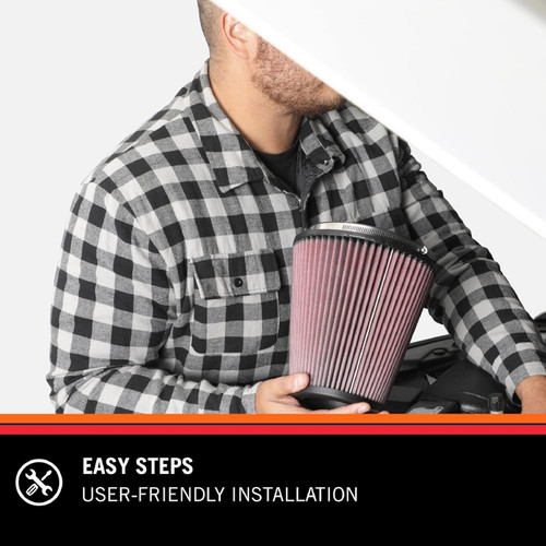 K&N E-3515 Oval Replacement Air Filter - Red Cotton Gauze, Washable, Lifetime Warranty