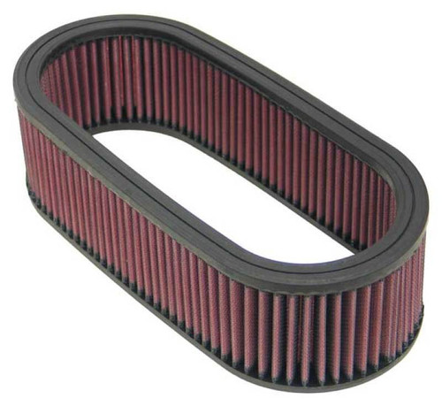 K&N E-3671 Oval Replacement Air Filter - Red Cotton Gauze, Washable, Lifetime Warranty