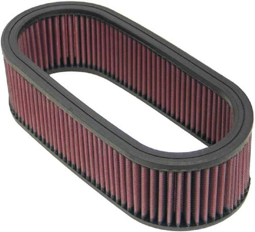 K&N E-3671 Oval Replacement Air Filter - Red Cotton Gauze, Washable, Lifetime Warranty