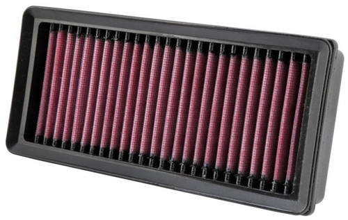 K&N BM-1611 Panel Replacement Air Filter for 2011-2025 BMW K1600 - Red Cotton Gauze, Lifetime Warranty