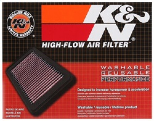 K&N BM-1611 Panel Replacement Air Filter for 2011-2025 BMW K1600 - Red Cotton Gauze, Lifetime Warranty