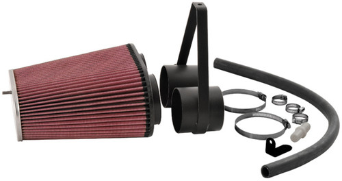 K&N 63-1014 63 Series AirCharger Performance Air Intake System for 1996-1997 Ford Bronco, F-150, F-250, F-350 - Red Cotton Gauze Filter
