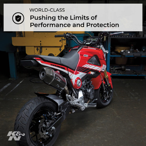 K&N BM-6012 Panel Replacement Air Filter for 2013-2020 BMW C600 C650 - Red Cotton Gauze, Includes Grease