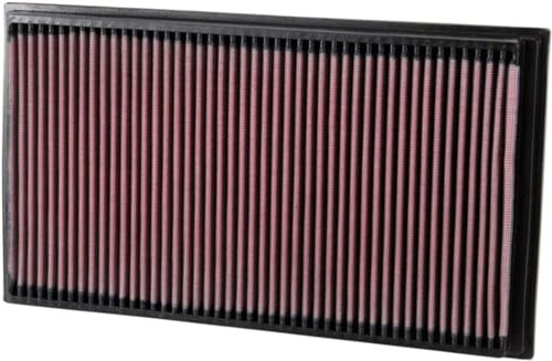 K&N 33-2183 High-Flow Replacement Panel Air Filter for 1998-2003 Mercedes-Benz C43 AMG CLK430 CLK55 E55 AMG - 13.063x7.375 in