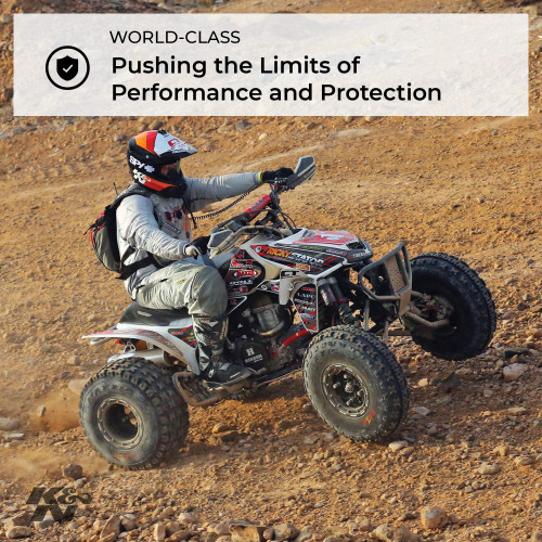 K&N CM-8009 Performance Air Intake System for 2009-2012 Can-Am Outlander 650 800 - Black Tube, Red Filter