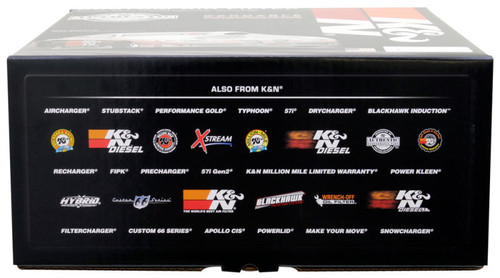 K&N 60-1440 Round Air Filter Assembly - Red Cotton Gauze, Chrome Top, 14 Inch, 7/8" Drop Base