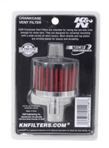 K&N 62-1010 Vent Air Filter/ Breather - Non-woven Synthetic, 1/2 inch Tube