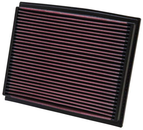 K&N 33-2209 High-Flow Replacement Panel Air Filter for 2002-2011 Audi A4 RS4 S4 Seat Exeo - 10.313x8.25 in