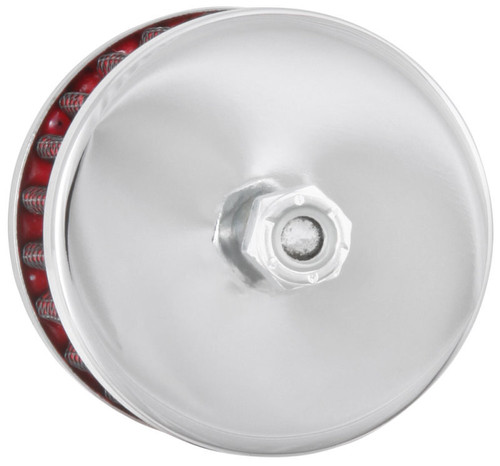 K&N 62-1090 Vent Air Filter/ Breather - Non-woven Synthetic, Chrome Top/Base, 3/8 inch Tube