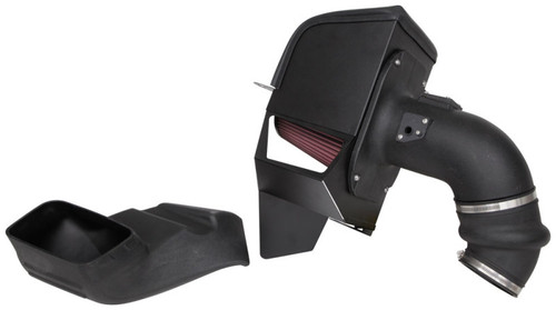 K&N 63-1583 63 Series AirCharger Performance Air Intake System for 2019-2024 Ram 2500, 3500 - Red Cotton Gauze Filter, Enclosed Air Box