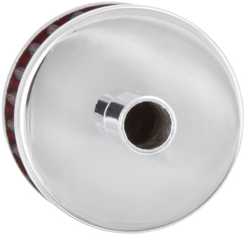 K&N 62-1100 Vent Air Filter/ Breather - Non-woven Synthetic, Chrome Top/Base, 1/2 inch Tube