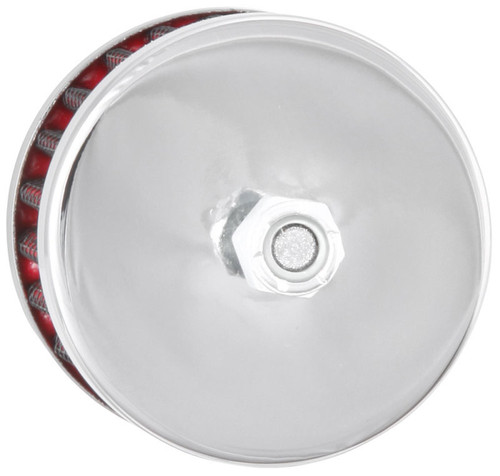 K&N 62-1100 Vent Air Filter/ Breather - Non-woven Synthetic, Chrome Top/Base, 1/2 inch Tube