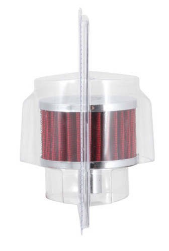 K&N 62-1160 Vent Air Filter / Breather - Non-woven Synthetic, Chrome Top/Base, 3/4" Tube