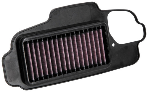 K&N HA-1219 Panel Replacement Air Filter for Honda - Red Cotton Gauze, Lifetime Warranty