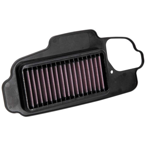 K&N HA-1219 Panel Replacement Air Filter for Honda - Red Cotton Gauze, Lifetime Warranty