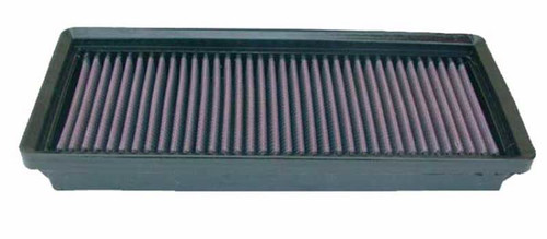 K&N 33-2290 High-Flow Replacement Panel Air Filter for 2001-2008 Chrysler Crossfire Mercedes SLK320 - 10.563x4.563 in
