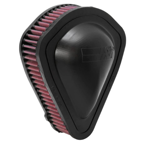 K&N HA-1310 Triangle Replacement Air Filter for 2010-2025 Honda VT1300 - Red Cotton Gauze, Lifetime Warranty
