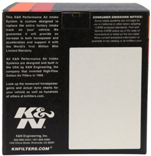 K&N 57-9006 57 Series FIPK Performance Air Intake System for 1988-1995 Toyota 4Runner, Pickup - Red Cotton Gauze Filter, Gen I