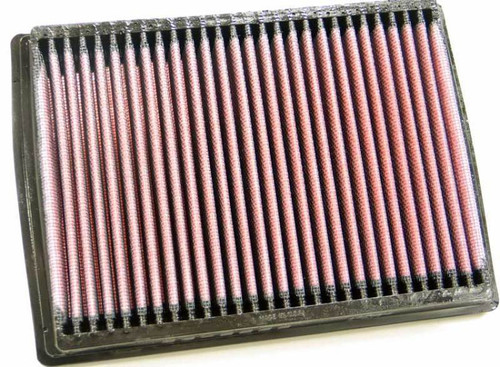 K&N 33-2222 High-Flow Replacement Panel Air Filter - 8.063x5.875x1.125 in, Cotton Gauze, Washable Reusable