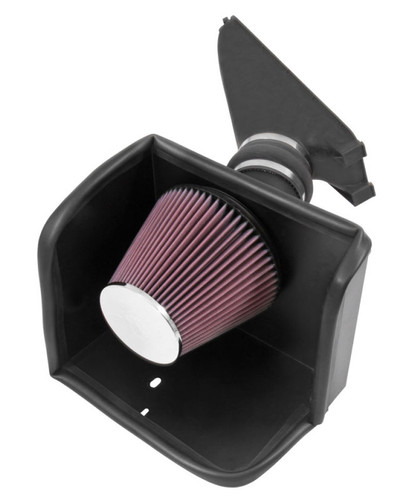 K&N 57-9025 57 Series FIPK Performance Air Intake System for 2005-2014 Toyota Tacoma - Red Cotton Gauze Filter, Gen II