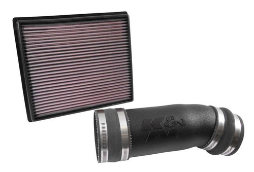 K&N 57-9036 57 Series FIPK Performance Air Intake System for 2014-2021 Toyota Sequoia, Tundra - Red Cotton Gauze Filter, Gen II
