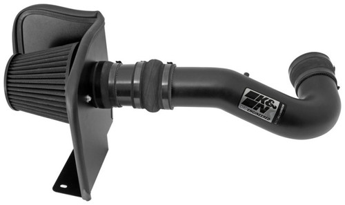 K&N 71-3058 Blackhawk Cold Air Intake System for 2007-2008 Cadillac Chevrolet GMC Escalade Sierra Silverado Tahoe Yukon - Black Dry Filter, Black Tube, 10.18 HP Gain, 50-State Legal