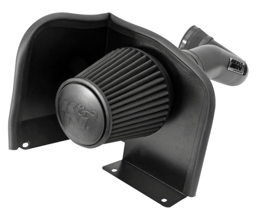 K&N 71-3058 Blackhawk Cold Air Intake System for 2007-2008 Cadillac Chevrolet GMC Escalade Sierra Silverado Tahoe Yukon - Black Dry Filter, Black Tube, 10.18 HP Gain, 50-State Legal