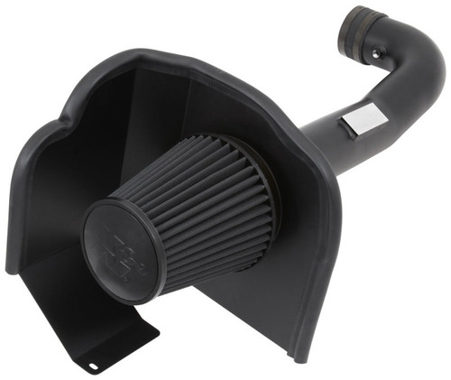 K&N 71-3082 Blackhawk Cold Air Intake System for 2015-2020 Ford Mustang - Textured Black Tube, Black Dry Filter, 8.3 HP Gain