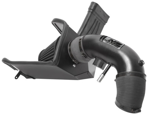 K&N 71-3540 Blackhawk Cold Air Intake System for 2018-2023 Ford Mustang - Textured Black Tube, Black Dry Filter, 9.5 HP Gain