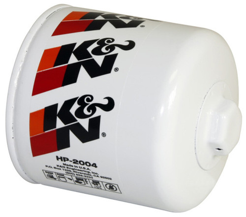 K&N HP-2004 Premium Oil Filter with Wrench Off Nut - High Flow Media, 1 Year Warranty