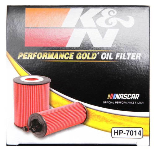 K&N HP-7014 Premium Cartridge Oil Filter - High Flow Media, Includes O-Rings & Washer, 1 Year Warranty