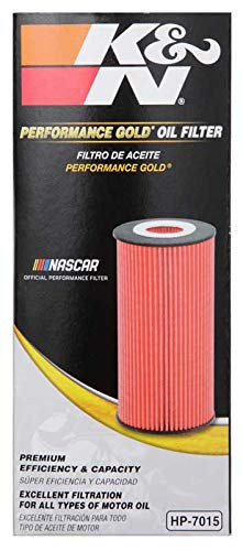 K&N HP-7015 Premium Cartridge Oil Filter - High Flow Media, Includes 2 O-Rings, 1 Year Warranty