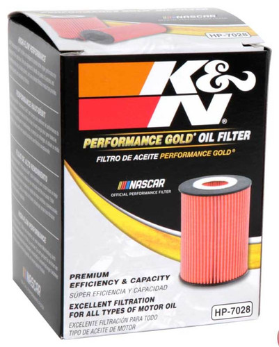 K&N HP-7020 Premium Cartridge Oil Filter - High Flow Media, Includes O-Rings & Tube, 1 Year Warranty