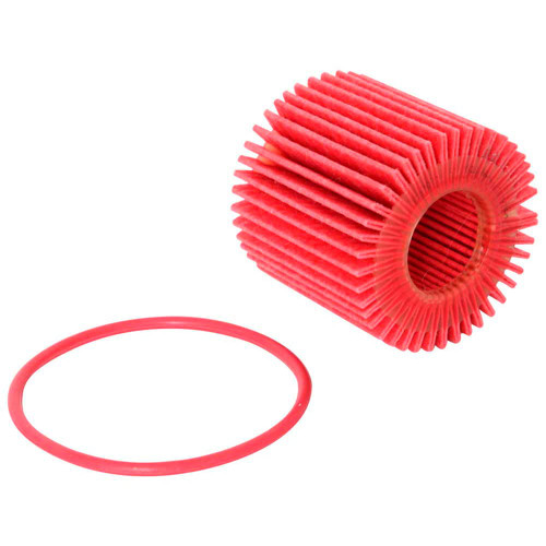 K&N HP-7021 Premium Cartridge Oil Filter with Removal Nut - High Flow Media, 1 Year Warranty