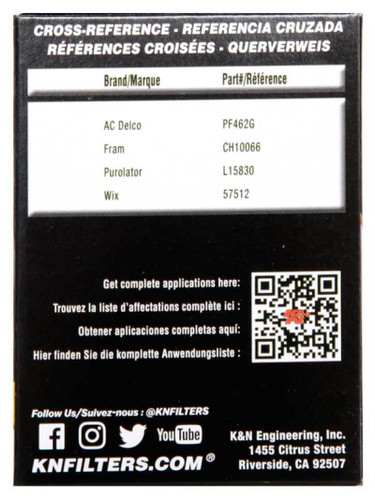 K&N HP-7024 Premium Cartridge Oil Filter - High Flow Media, Includes O-Ring & Washer, 1 Year Warranty