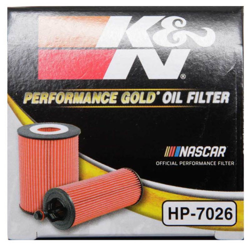 K&N HP-7026 Premium Cartridge Oil Filter - High Flow Media, Includes O-Ring, 1 Year Warranty