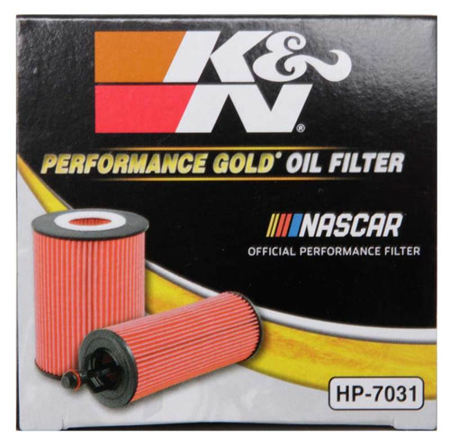 K&N HP-7031 Premium Cartridge Oil Filter - High Flow Media, Includes O-Ring, 1 Year Warranty