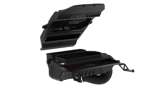 K&N 63-1591 63 Series AirCharger Performance Air Intake System for 2022-2024 Jeep Grand Cherokee - Red Cotton Gauze Filter