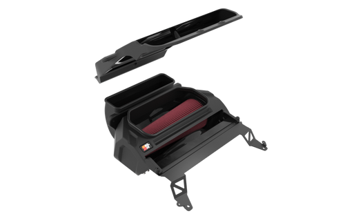 K&N 63-1591 63 Series AirCharger Performance Air Intake System for 2022-2024 Jeep Grand Cherokee - Red Cotton Gauze Filter