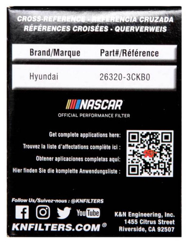 K&N HP-7035 Premium Cartridge Oil Filter - High Flow Media, Includes O-Ring & Washer, 1 Year Warranty