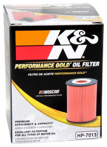 K&N HP-7035 Premium Cartridge Oil Filter - High Flow Media, Includes O-Ring & Washer, 1 Year Warranty