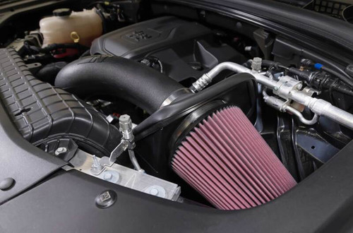 K&N 63-1593 63 Series AirCharger Performance Air Intake System for 2022-2024 Jeep Grand Cherokee - Red Cotton Gauze Filter