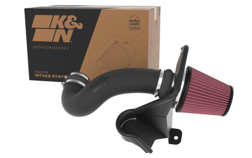 K&N 63-1593 63 Series AirCharger Performance Air Intake System for 2022-2024 Jeep Grand Cherokee - Red Cotton Gauze Filter