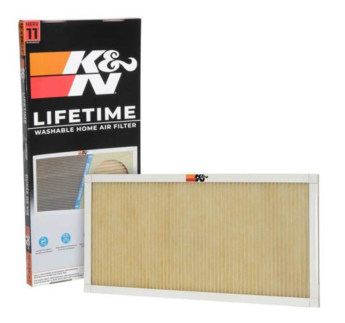 K&N HVC-11224 MERV 11 Washable HVAC Filter 12x24x1 - Synthetic Media, Lifetime Warranty