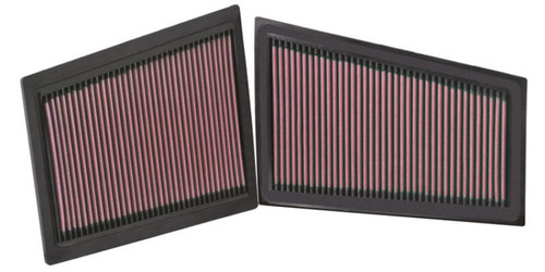 K&N High-Flow Air Filter 33-2940 (Set of 2) for 2007-2013 Mercedes-Benz E320 E350 GL320 ML350 - Panel Replacement Filter