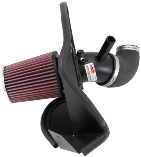 K&N 69-5311TTK Typhoon Performance Air Intake System for 2013-2014 Hyundai Genesis Coupe - Black Aluminum Tube